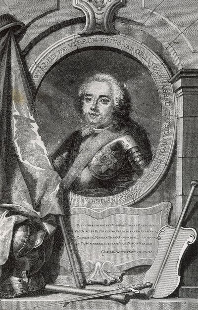 ウィリアム4世（1711-1751）。オランダ初の世襲州知事。エングレーヴィング。 作： Artist Unknown