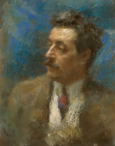 ジャコモ・プッチーニの肖像 作： Arturo Rietti