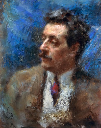 ジャコモ・プッチーニの肖像 作： Arturo Rietti