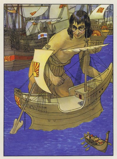 ジョナサン・スウィフトによるガリバーの旅行のイラスト 作： Artus Scheiner