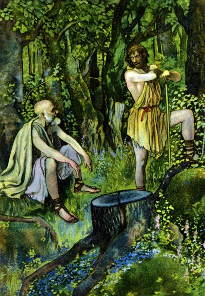 ウィリアム・シェイクスピア作「アテネのティモン」1880年頃（版画） 作： Artus Scheiner