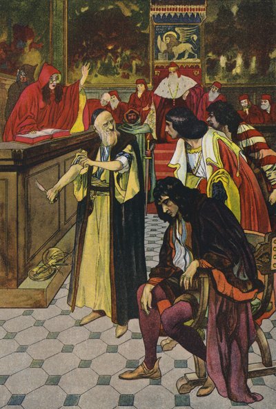 ウィリアム・シェイクスピア、ヴェネツィアの商人 作： Artus Scheiner