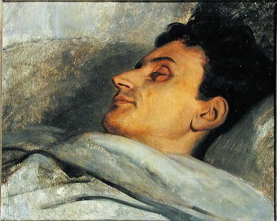 1836年に彼のデスベッドにいたアルマンドキャレル（1800-36） 作： Ary Scheffer
