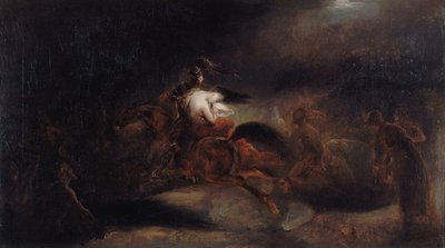 レノア。 死者は速く旅する、c. 1830年。 作： Ary Scheffer