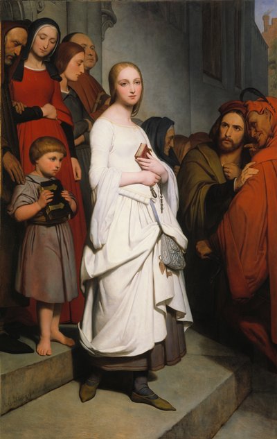 マルグリットを去る教会、1838 作： Ary Scheffer