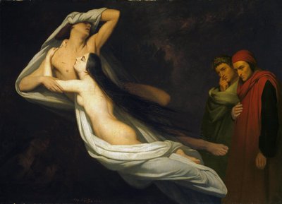 パオロとフランチェスカ、1854 作： Ary Scheffer