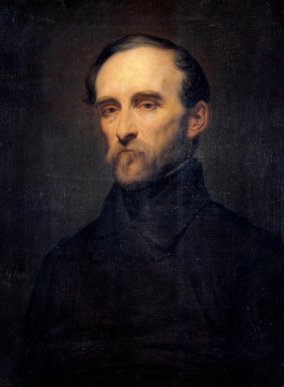 Eugene Cavaignac (1802-1857) アルジェリア総督の肖像 Ary Scheffer (1795-1858) の絵画 19世紀。ディム。0.76×0.56m。 作： Ary Scheffer