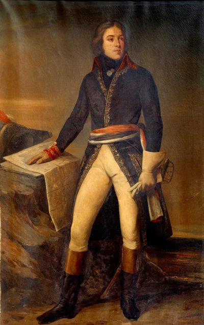 ラザール・ルイ・オッシュ将軍（1768-1797）の肖像 アーリー・シェファー（1795-1858）の絵画 1835年 パリ、軍隊博物館 作： Ary Scheffer
