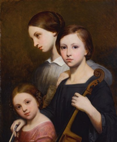 ルネ、セシル、ルイーズ・フランショームの肖像。 作： Ary Scheffer
