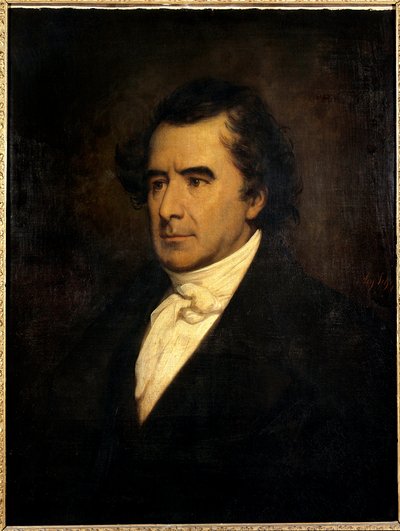 物理学者フランソワ・アラゴ（1786 - 1853）（天文学者・政治家）の肖像（1848年の海洋・陸軍大臣）（h s/t 0.84 X 0.65）1842年のアーリー・シェファー（1795-1858）の絵画。 作： Ary Scheffer