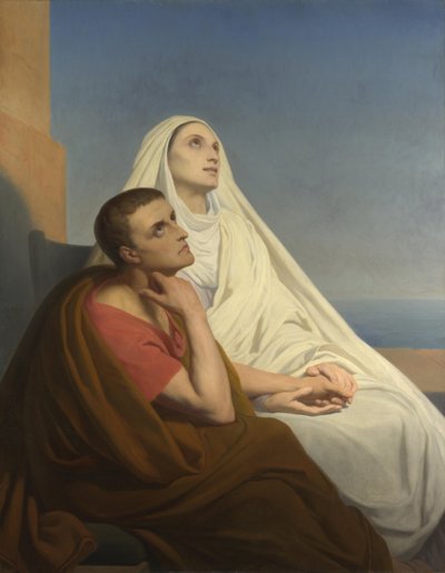 聖オーガスティンとモニカ、1854 作： Ary Scheffer