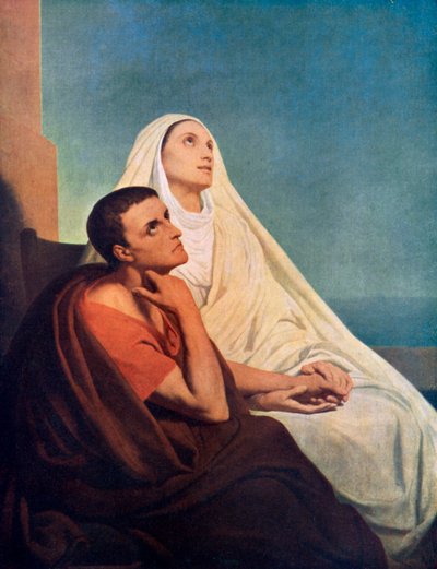 セントオーガスティンと母親のセントモニカ、1855年1926年。 作： Ary Scheffer