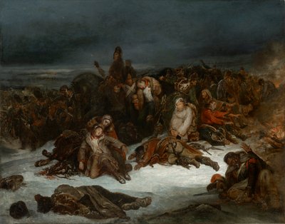 ナポレオンの退却 作： Ary Scheffer