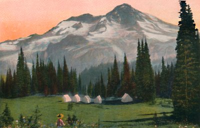 インディアンヘンリー、c1916からレーニア山 作： Asahel Curtis