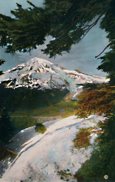 イーグルピーク、ワシントン、c1916からタコマ山 作： Asahel Curtis