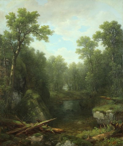 Chapel Pond Brook、キーンフラッツ、アディロンダックマウンテン、ニューヨーク、1871 作： Asher Brown Durand