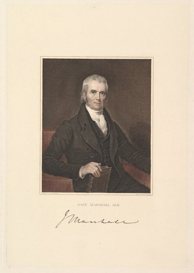 ジョンマーシャル首席判事、1833年。 作： Asher Brown Durand