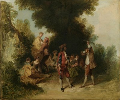 ニコラスランクレ後の男らしさ、1840年（ダンボールに油彩） 作： Asher Brown Durand