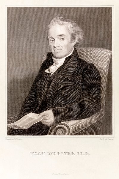 ノア・ウェブスターアメリカの辞書編集者（彫刻 作： Asher Brown Durand