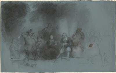 「ダンス・オン・ザ・バッテリー in Presence of Peter Stuyvesant」のための習作 作： Asher Brown Durand