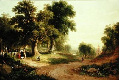 日曜日の朝（油彩・キャンバス） 作： Asher Brown Durand