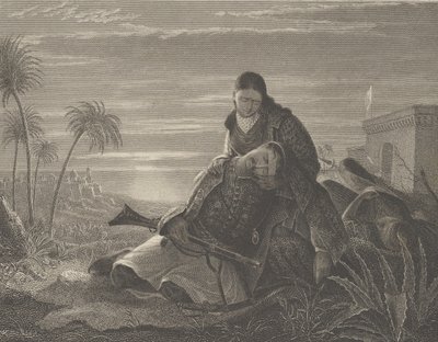 瀕死のギリシャ人、ca。 1830年。 作： Asher Brown Durand