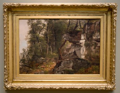 ロッキーヒルサイドの木々、c。 1849年。 作： Asher Brown Durand