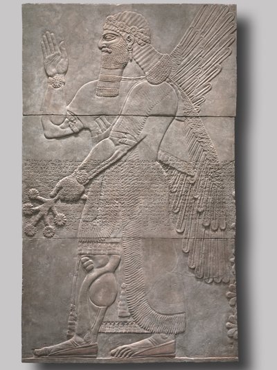保護精神への敬礼、紀元前883-859年 作： Assyrian