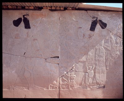 レリーフの眺め、紀元前9～7世紀 作： Assyrian