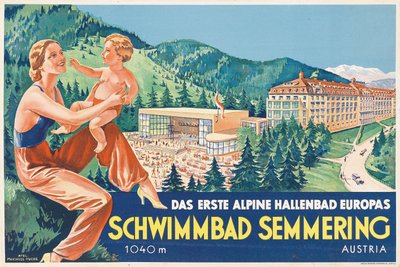 セメリング スイミング プール、1930 年代。 作： Atelier Muchsel Fuchs