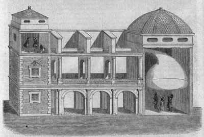 Athanase Kircher（またはAthanasius Kircheri）（1601-1680）が発明した音響コルネット。 作： Athanasius Kircher