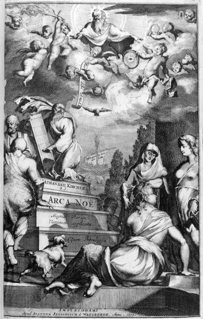 アルカノエの口絵、1675年。 作： Athanasius Kircher