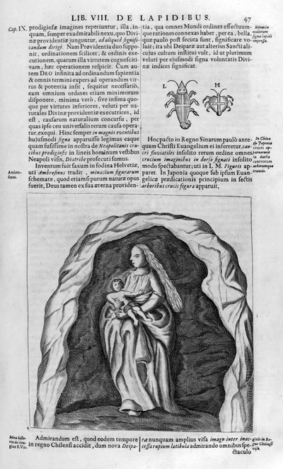 処女と子供、1678 作： Athanasius Kircher