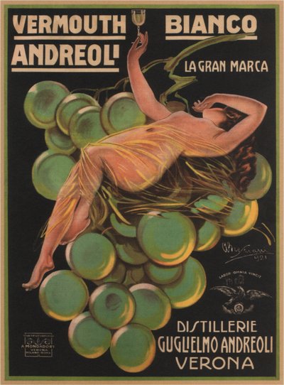 アンドレオリ・ホワイト・ベルモット、1921年 作： Attilio Bresciani