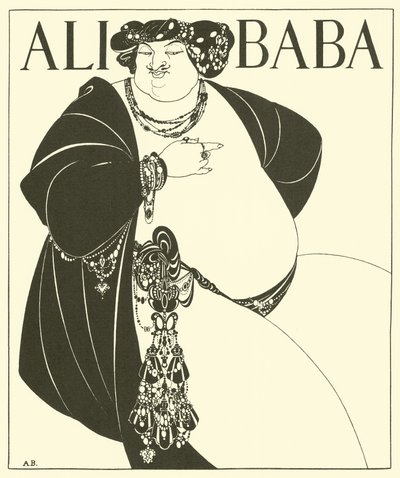 アリババ（リトグラフ 作： Aubrey (after) Beardsley