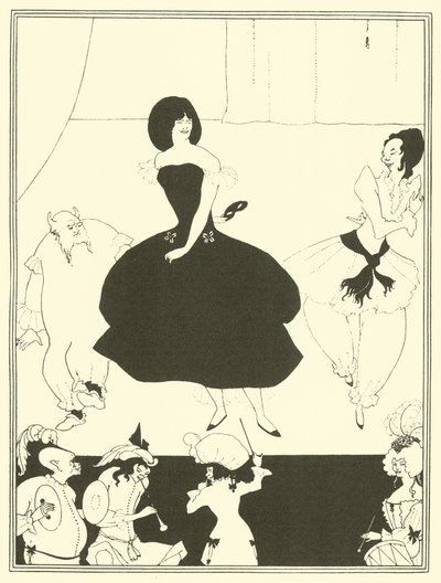 マリオネット・コメディ・バレエ（リトグラフ 作： Aubrey (after) Beardsley