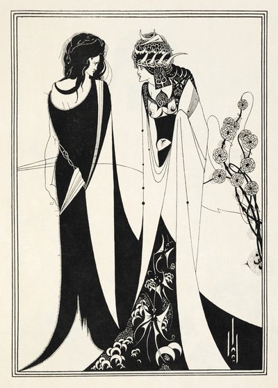 オスカー・ワイルドによる「サロメ」のイラスト 作： Aubrey (after) Beardsley