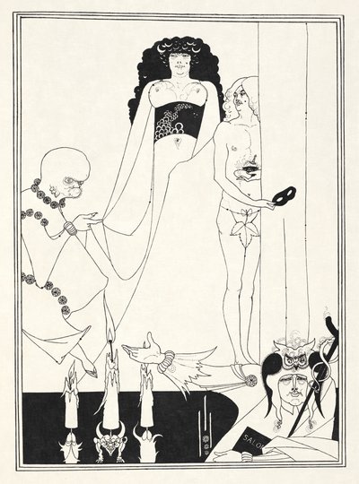 オスカー・ワイルドによる「サロメ」のイラスト 作： Aubrey (after) Beardsley