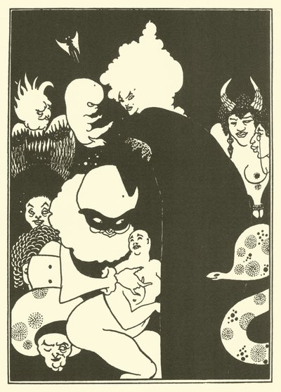 ルシアンの奇妙な生き物たち（リトグラフ 作： Aubrey (after) Beardsley
