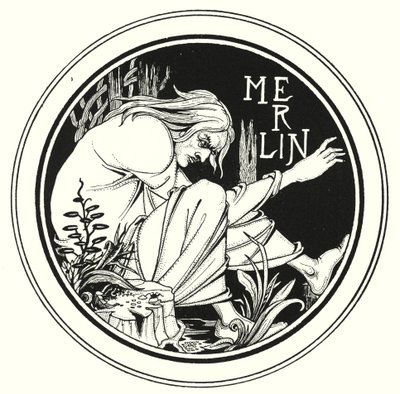 マーリン（彫刻 作： Aubrey (after) Beardsley