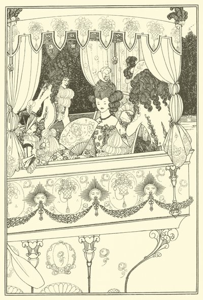 The Barge（リトグラフ 作： Aubrey (after) Beardsley