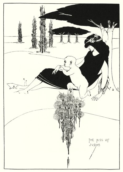 ユダの接吻」（エングレービング 作： Aubrey (after) Beardsley