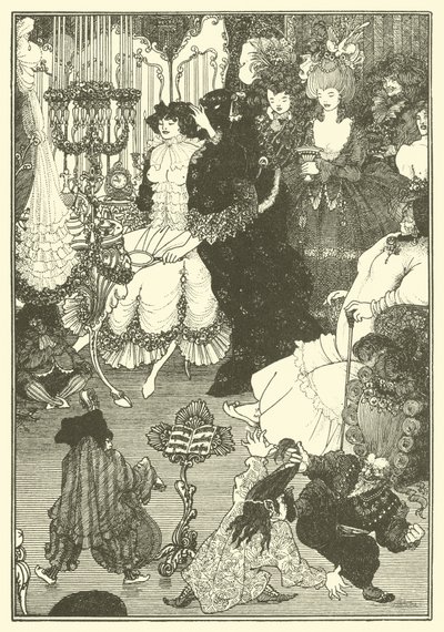 The Toilet of Helen（リトグラフ 作： Aubrey (after) Beardsley