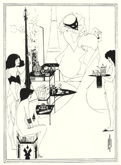 サロメのトワレ」（エングレービング 作： Aubrey (after) Beardsley