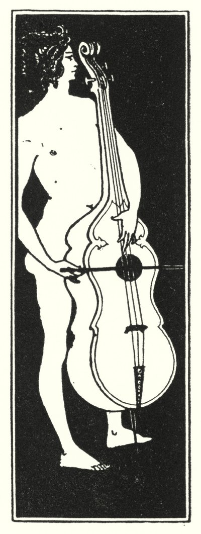 タイトルページのオーナメント（彫刻 作： Aubrey (after) Beardsley