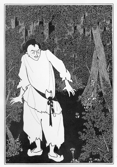 森のアリ・ババ、1897 作： Aubrey Beardsley