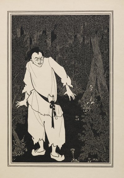 森の中のアリババ、『50 の素描の本』より 作： Aubrey Beardsley