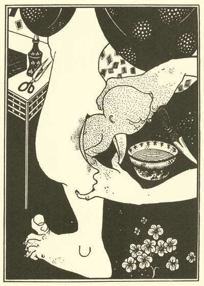 脚のふくらはぎの誕生 作： Aubrey Beardsley