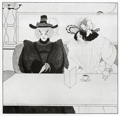 ブラックコーヒー、1895 作： Aubrey Beardsley