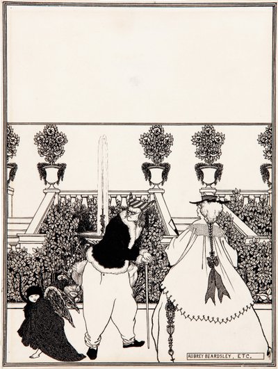 サボイのカバーデザイン、1896年 作： Aubrey Beardsley